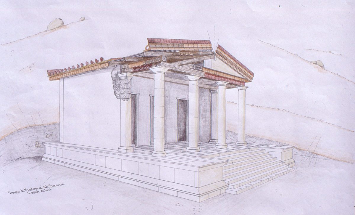 ricostruzione tempio Castel di Ieri